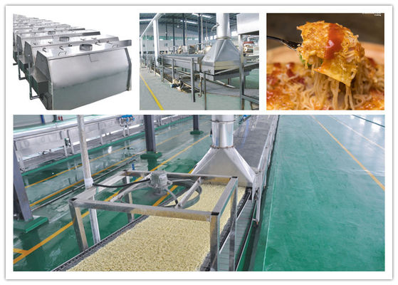 China a farinha do milho ou de trigo fritou não máquinas da linha e do macarronete de produção do macarronete imediato fornecedor