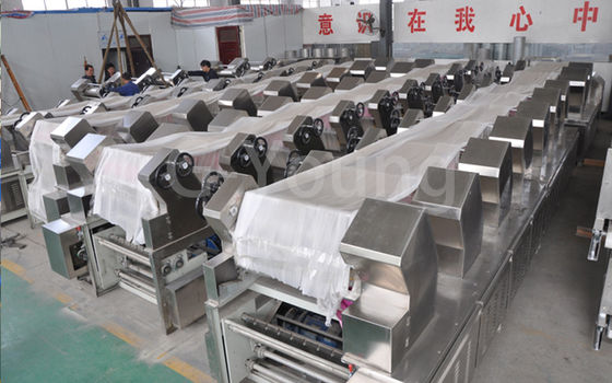 China Óleo que frita a linha da máquina de processamento do macarronete imediato com de baixo nível de ruído fornecedor